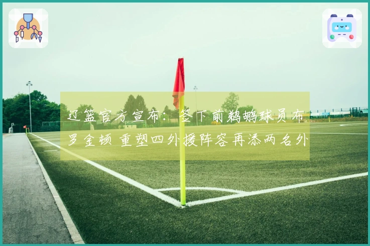 辽篮官方宣布：签下前鹈鹕球员布罗金顿 重塑四外援阵容再添两名外援